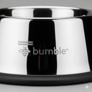 bumble stainless steel anti slip pet bowl – durable & easy to clean feeding accessory