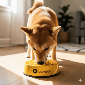 bumble slow feeder pet bowl – anti choke design for healthy eating